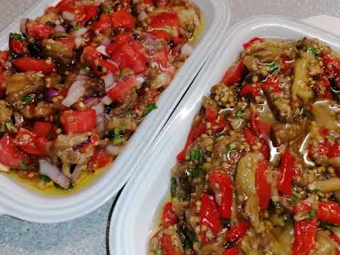 Видео: Греческая кухня 🇬🇷  Мелидзаносалата (салат из баклажан)
