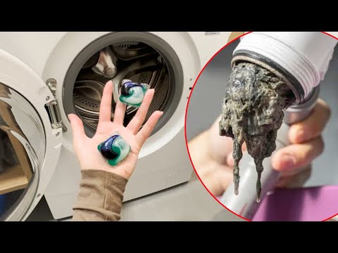 Видео: Сантехники бьют тревогу! Вы неправильно используете капсулы для стирки (это может повредить стира...