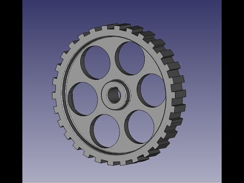 Видео: FreeCad Шкив ремённой передачи