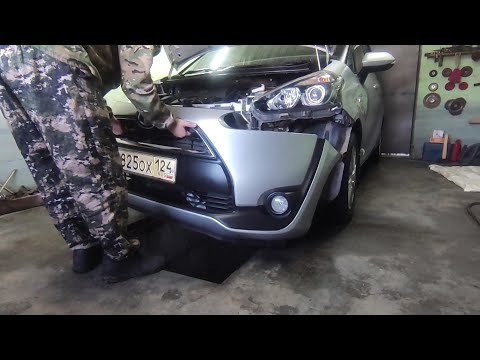 Видео: КАК СНЯТЬ БАМПЕР TOYOTA SIENTA .