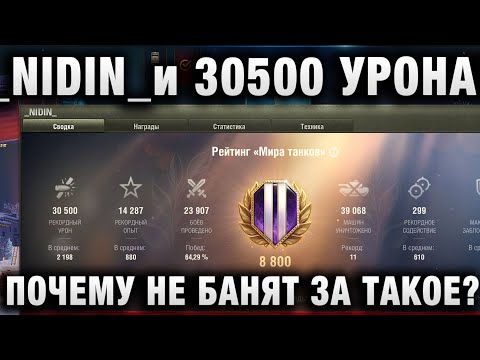 Видео: _NIDIN_ и 30000 УРОНА! ПОЧЕМУ НЕ БАНЯТ ЗА ТАКОЕ?