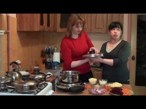 Видео: Посуда АМС в гостях у Вкусняшкиной