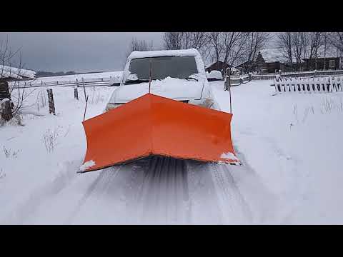 Видео: Самодельный отвал на УАЗ ПАТРИОТ... 2 часть...