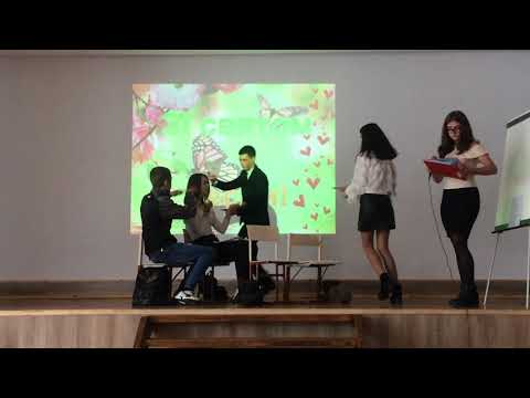 Видео: ГУМОРИСТИЧНА СЦЕНКА (8 березня) ЗОШ №6 Жмеринка 2018
