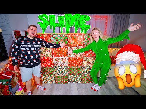 Видео: Адвент-Календарь СЛАЙМ ЧЕЛЛЕННДЖ 😱 Лизун из случайных ингредиентов НОВЫЙ ГОД SLIME CHALLENGE
