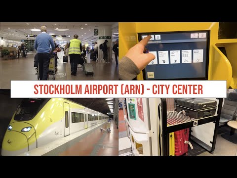 Видео: Из аэропорта Стокгольма (ARN) в центр Стокгольма на Arlanda Express — САМЫЙ БЫСТРЫЙ ПУТЬ ДО ГОРОДА