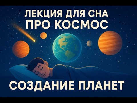 Видео: 🌌 Лекция для сна про космос — Как создаются планеты | Спокойный голос и космическая атмосфера