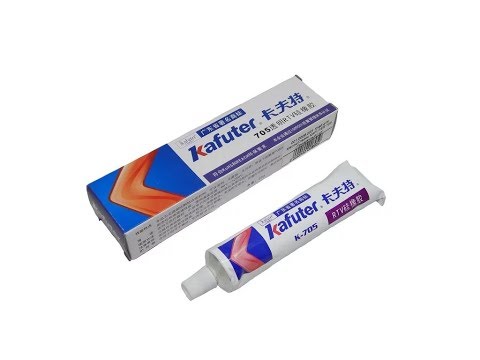 Видео: Kafuter k 705 - термостойкий,  однокомпонентный, прозрачный клей-герметик