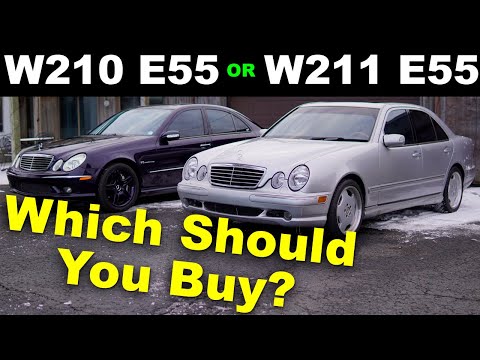 Видео: Какой E55 AMG выбрать? Mercedes W210 E55 AMG 99-02 гг. против W211 E55 AMG 03-06 гг. | Сравнение ...