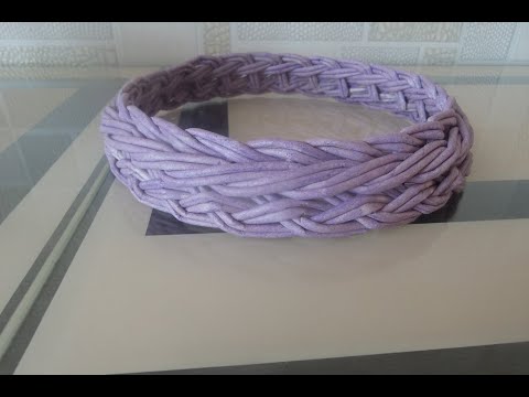 Видео: Ажурная загибка № 1. Плетение из бумажной лозы.