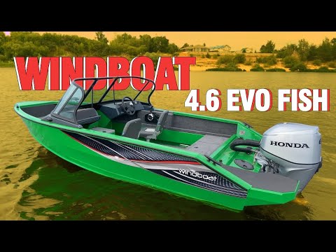 Видео: Новинка завода ВИНДБОТ!!! Модель 4.6 DC EVO FISH. (Полный обзор)