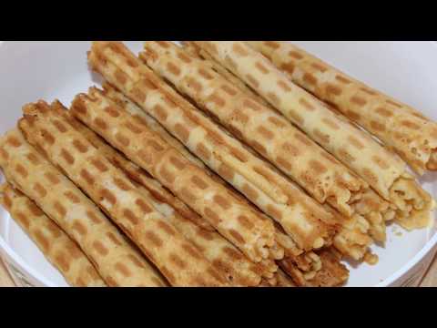 Видео: вафельные трубочки/термомикс/Waffelrollchen TM 5