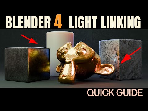 Видео: Blender 4 — Light Linking — Новая функция