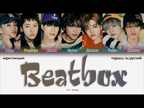 Видео: NCT Dream – Beatbox [ПЕРЕВОД НА РУССКИЙ/КИРИЛЛИЗАЦИЯ Color Coded Lyrics]