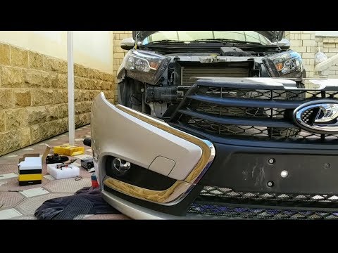 Видео: СНЯЛ БАМПЕР НА НОВОЙ ЛАДА ВЕСТА ,А ТАМ?УСТАНОВКА ПТФ