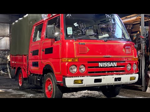 Видео: Тесты двигателя, компрессия, обзор TD27 NISSAN ATLAS 1989 AMF22-002896