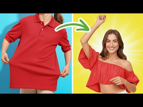 Видео: СТАРАЯ ОДЕЖДА ПРЕОБРАЖАЕТСЯ: Эпические DIY Модные Переделки от 123 GO! LIKE