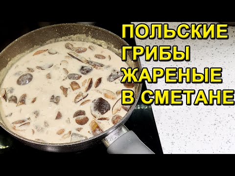 Видео: Польские Грибы Жареные в Сметане