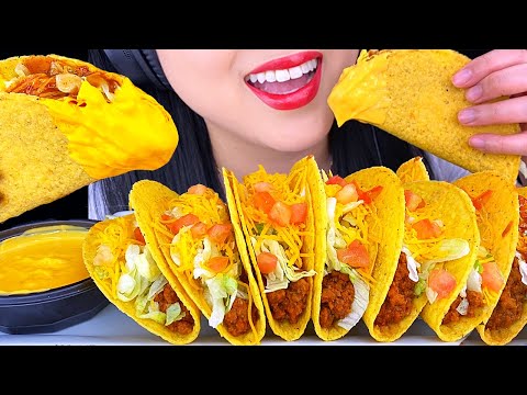 Видео: ASMR СЫРНЫЙ ХРУСТЯЩИЙ ТАКО Taco Bell Home Taco Bar (ЕДА ЗВУКОВ НЕ БУДЕТ ГОВОРИТЬ) ASMR Phan