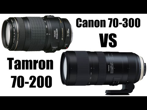 Видео: Tamron SP 70-200mm f/2.8 VC USD G2 vs Canon EF 70-300mm f/4-5.6 IS USM. Слон и... достойная моська!