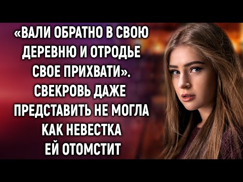 Видео: Свекровь выгнала невестку, но она даже и представить не могла…