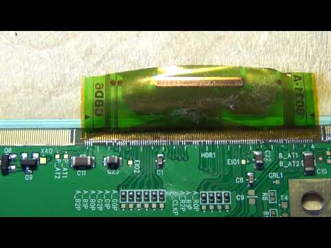 Видео: Ремонт телевизора, пайка шлейфа матрицы