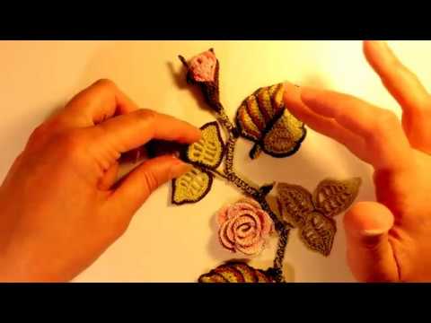 Видео: "Бутон розы с листиками" Часть 2