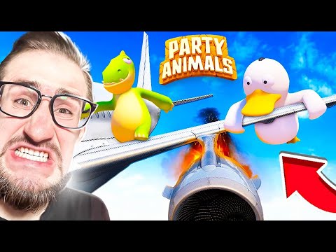 Видео: ЭТА ИГРА ДОВЕЛА ВСЕХ ДО ИСТЕРИКИ! ДЕРЖИСЬ ЗА КРЫЛО САМОЛЕТА ИНАЧЕ ТЫ ТРУП! УГАР В PARTY ANIMALS