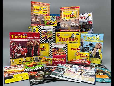 Видео: Turbo K-artel - обзор всех серий. Наклейки, карточки, магниты, альбомы. Открываем жвачки.