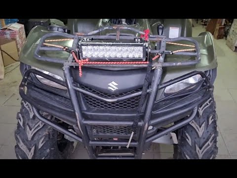 Видео: Suzuki KingQuad 750 проблема с включением вентилятора и замена мотора бензонасоса