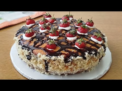 Видео: Самый лучший торт в мире.КЛУБНИЧНЫЙ ТОРТ. Просто и быстро!