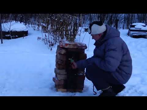 Видео: Сравнение опытным путем горения подовой печи и колосниковой. Эксперимент 2.