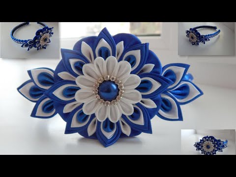 Видео: ОБОДОК С ЦВЕТКОМ ДЛЯ  НАЧИНАЮЩИХ КАНЗАШИ / bezel with flower