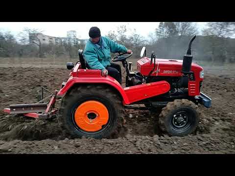 Видео: Оранка мінітрактором SHIFENG SF-244