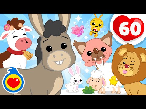 Видео: 🐘🦜 Большие и Маленькие Животные! 🐝🦁Забавные Песенки для Детей 🤍 Плим Плим