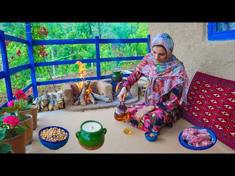 Видео: Старинная кулинария : бараний бульон и свежий хлеб в глиняной печи