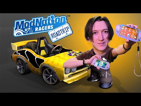 Видео: Обзор - ModNation racers roadtrip ps vita.