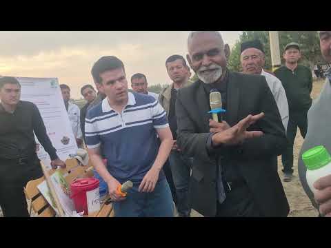 Видео: Қишлоқ хўжалиги вазири И. Абдурахмонов Пахтакор туманида семинарда биочарм тайёр лаш.. 