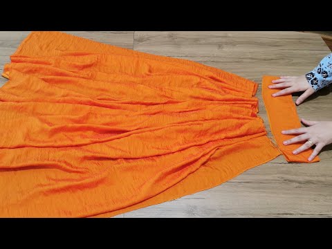 Видео: Вырезать за 5 минут и сшить за 10 минут | Чтобы сшить юбку, не нужно быть портным ✅