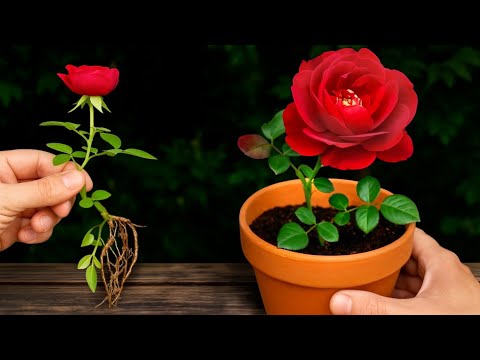 Видео: ✽ Как вырастить РОЗЫ из черенков 🌹