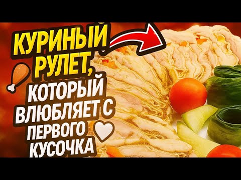 Видео: 🍗 КУРИНЫЙ РУЛЕТ, КОТОРЫЙ 🤍 ВЛЮБЛЯЕТ С ПЕРВОГО КУСОЧКА 😍🍗