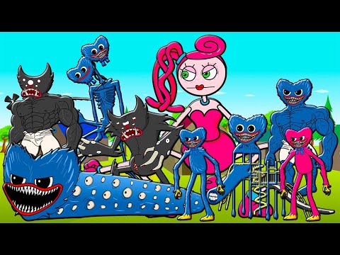 Видео: ВСЕ СЕРИИ ЭВОЛЮЦИЯ ПОППИ ПЛЕЙТАЙМ МАМА ДЛИННЫЕ НОГИ ХАГИ ВАГИ КИССИ МИССИ (Мультик Анимация)