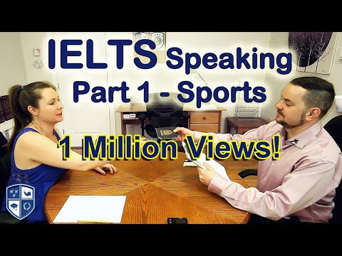 Видео: IELTS Speaking Часть 1 Sports Band 8 — с субтитрами
