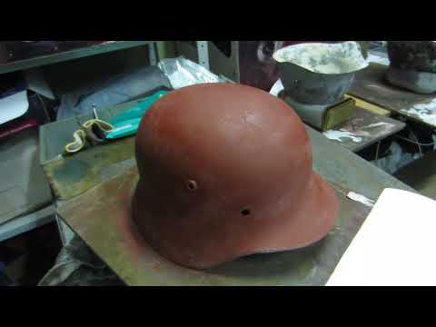 Видео: Восстановление шлема м-35,обзор подшлемников.Александр(реставратор).Видео№44