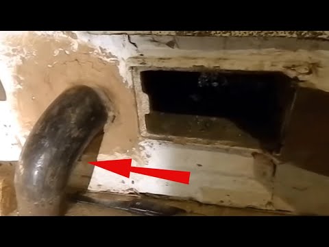 Видео: Дом в деревне / Сырость в подполье /  Вентиляция через печь.