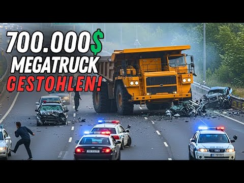 Видео: НЕВЕРОЯТНЫЕ полицейские погони с ГРУЗОВИКАМИ – всё снято на регистратор! #2