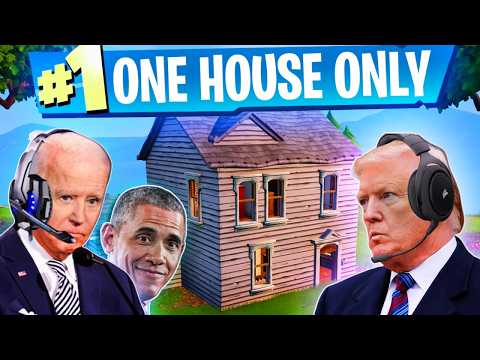 Видео: Президенты играют в ONE HOUSE ONLY CHALLENGE в оригинальной версии Fortnite