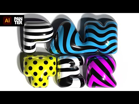 Видео: Как добавлять материалы к 3D-объектам в Illustrator