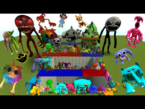 Видео: Пинаем все новые сады семьи Банбан, большую дыру, Поппи играет с зоономалией, улыбаясь в Garry's ...