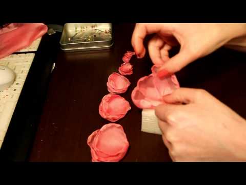 Видео: Мастер класс - Цветок из шифона